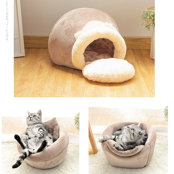 pethomeset Bed 3-in-1 Cat And Dog Pet Bed House Basin-shaped Cave Bed | Pethomeset