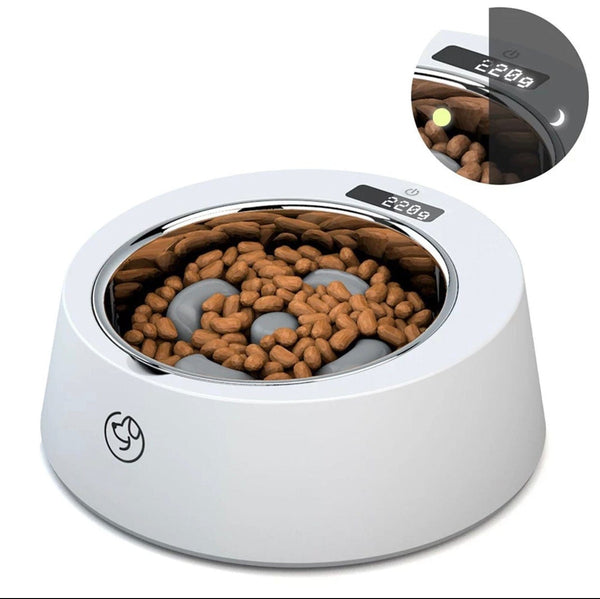 pethomeset Food Bowl Pet Weighing And Anti-overturning Dog Food Bowl Pet Smart Weighing Bowl | Dog Smart Bowl | Cat Smart Bowl | Pethomeset